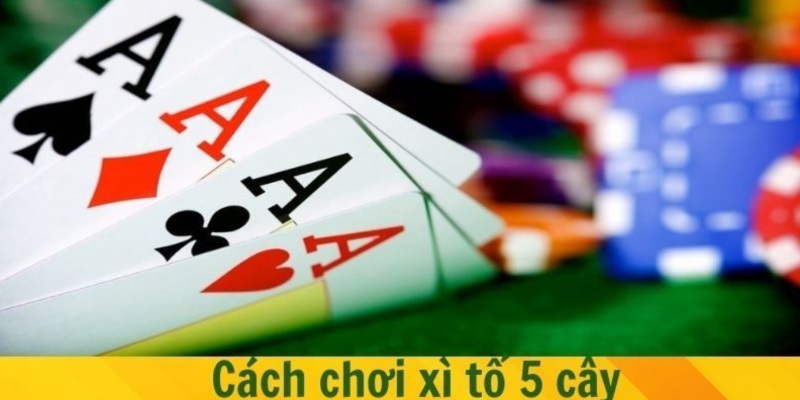 Luật chơi Xì Tố 5 cây có chút khác biệt so với phiên bản gốc